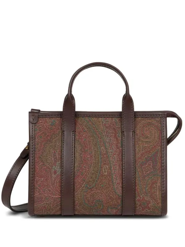 Paisley-Jacquard Mini Tote Bag sold by Wanan Luxury