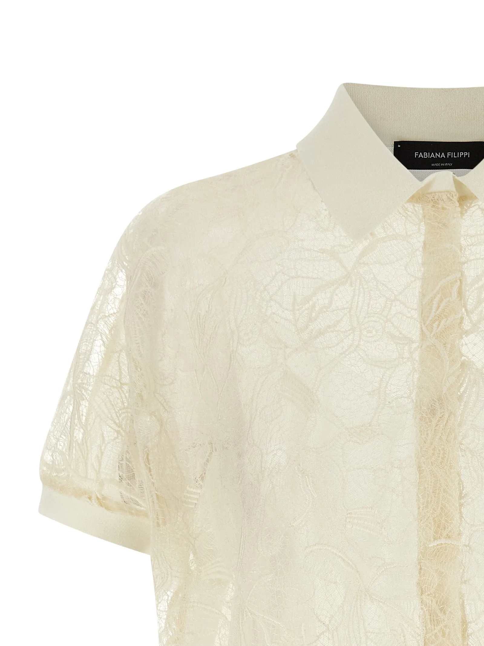 Organza Lace Cardigan Sweaters And Cardigans Beige sold by Wanan Luxury product image thumbnail 3