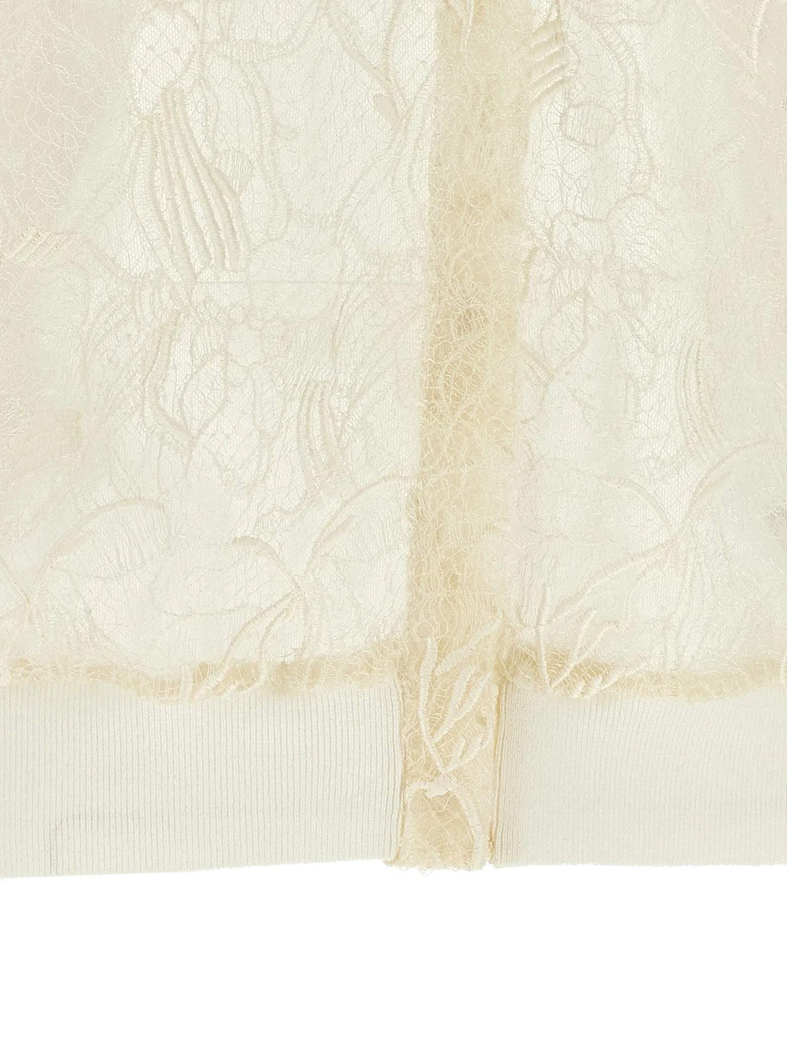 Organza Lace Cardigan Sweaters And Cardigans Beige sold by Wanan Luxury product image thumbnail 4