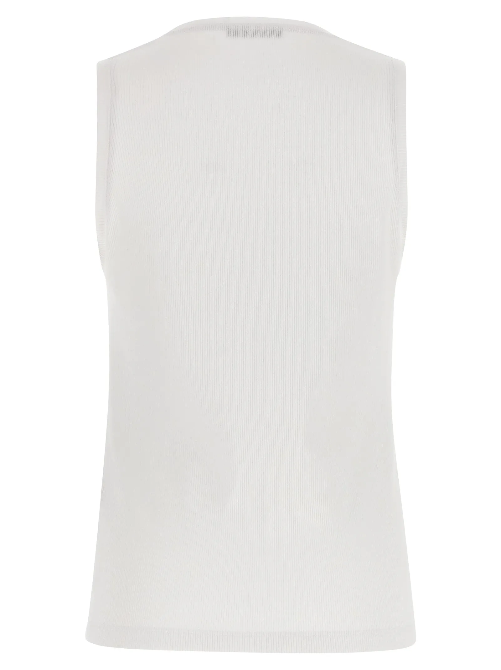 Logo Embroidery Tank Top Tops White sold by Wanan Luxury product image thumbnail 2