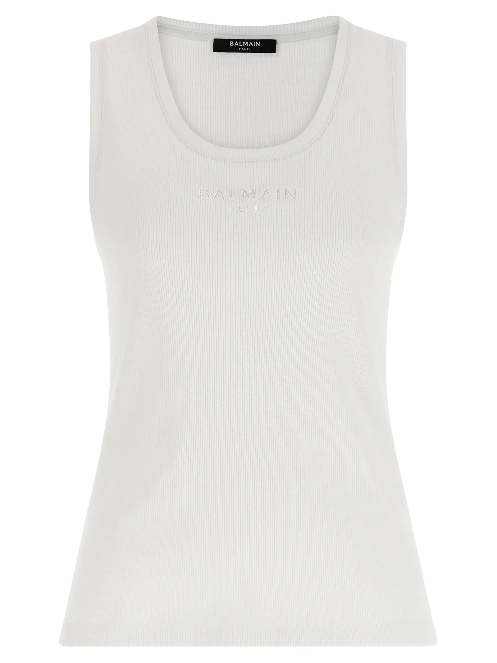 Logo Embroidery Tank Top Tops White sold by Wanan Luxury