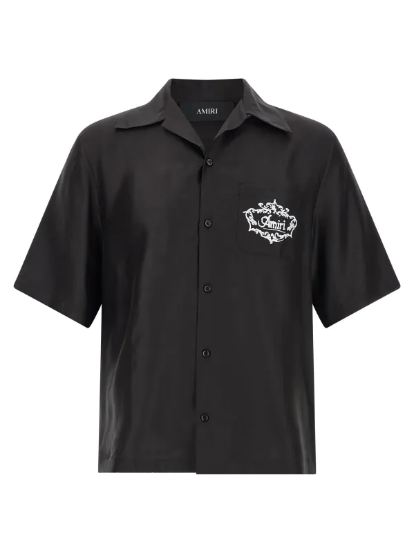 Chateau Crest Camp Shirt And Blouse Black sold by Wanan Luxury