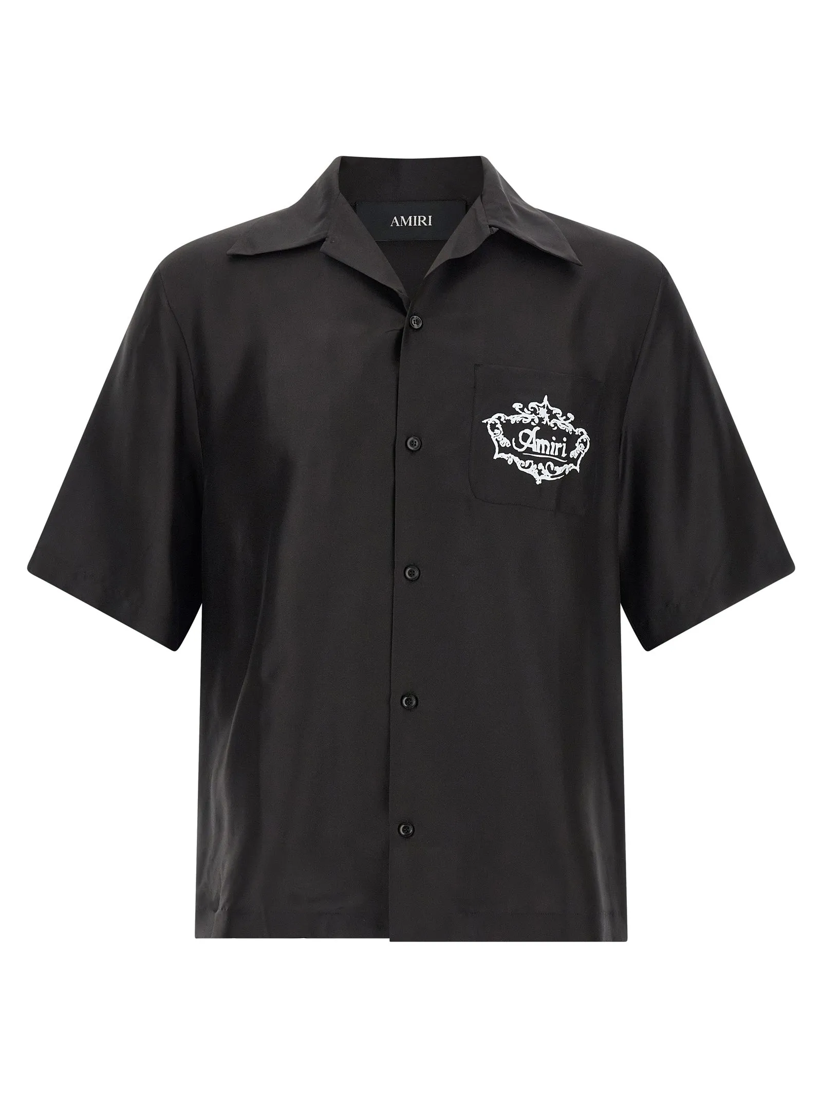 Chateau Crest Camp Shirt And Blouse Black sold by Wanan Luxury