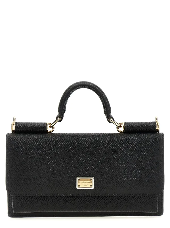 Iguana Print Handbag Hand Bags Black made by Dolce & Gabanna