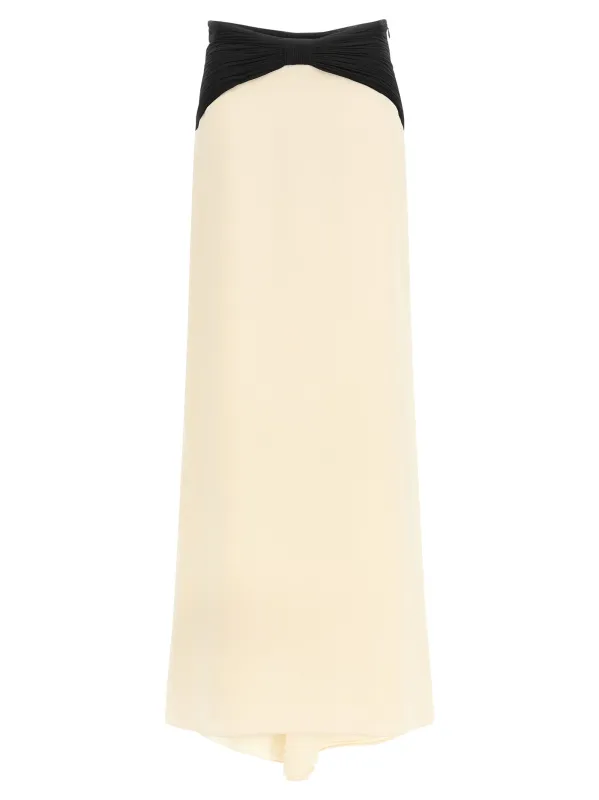 Valentino Garavani Cady Couture Skirt Skirts White/Black made by Valentino Garavani