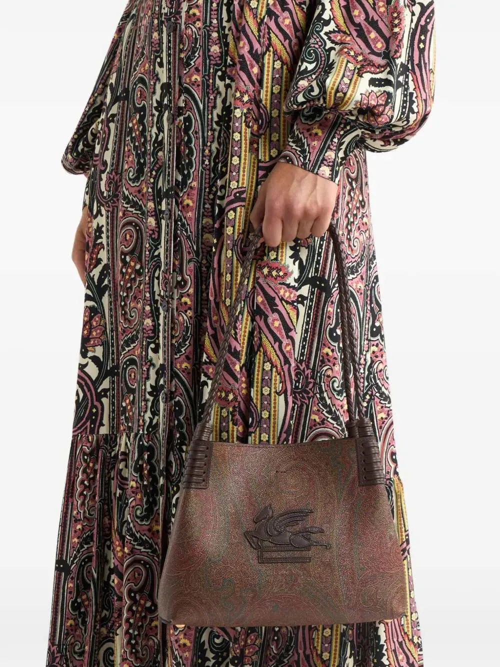 Arnica Libra Small Tote Bag With Paisley Print sold by Wanan Luxury product image thumbnail 4