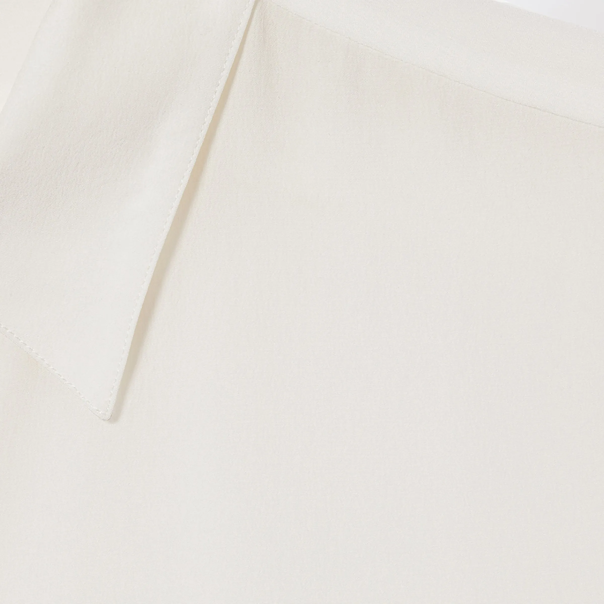 White Silk Crêpe De Chine Shirt sold by Wanan Luxury product image thumbnail 2