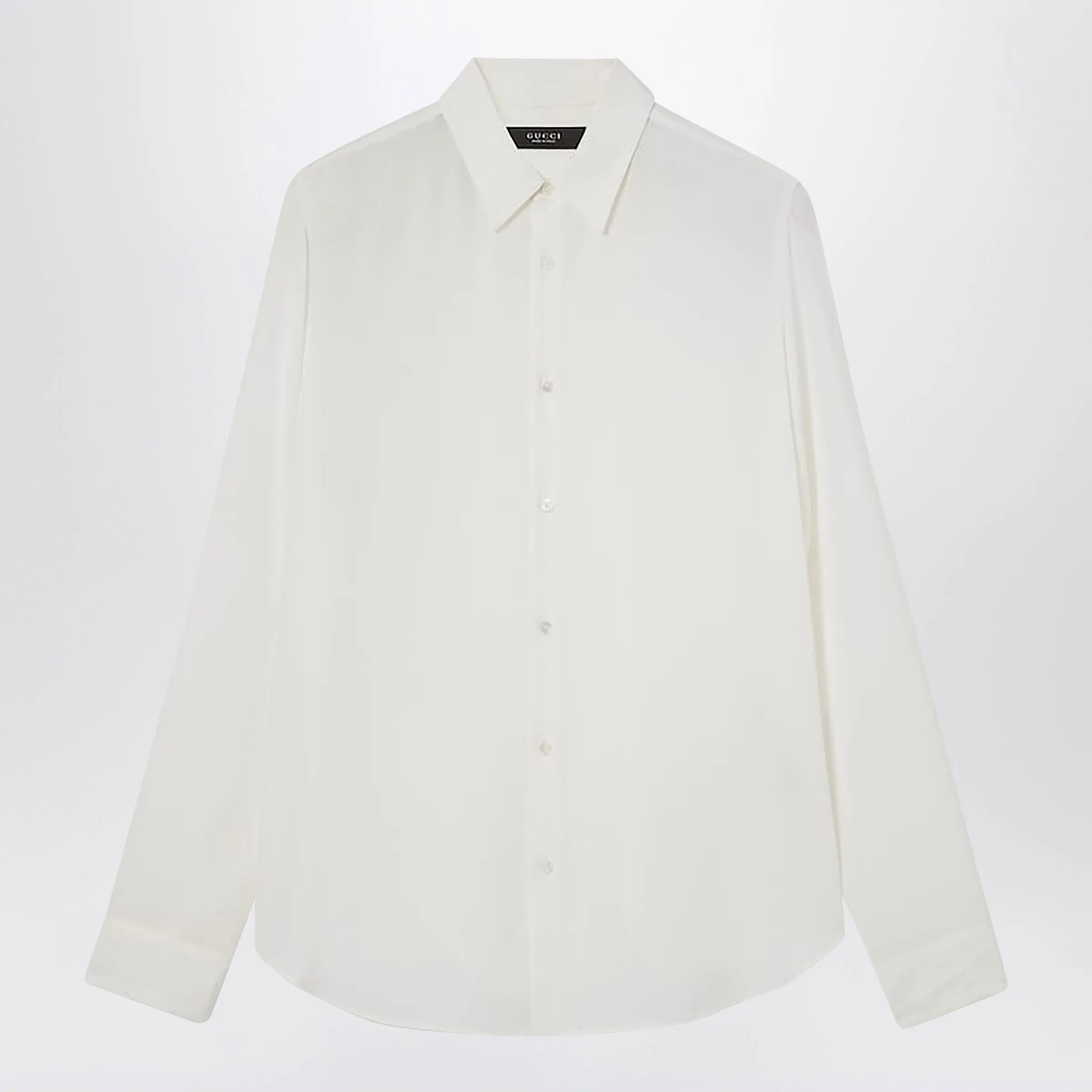 White Silk Crêpe De Chine Shirt sold by Wanan Luxury