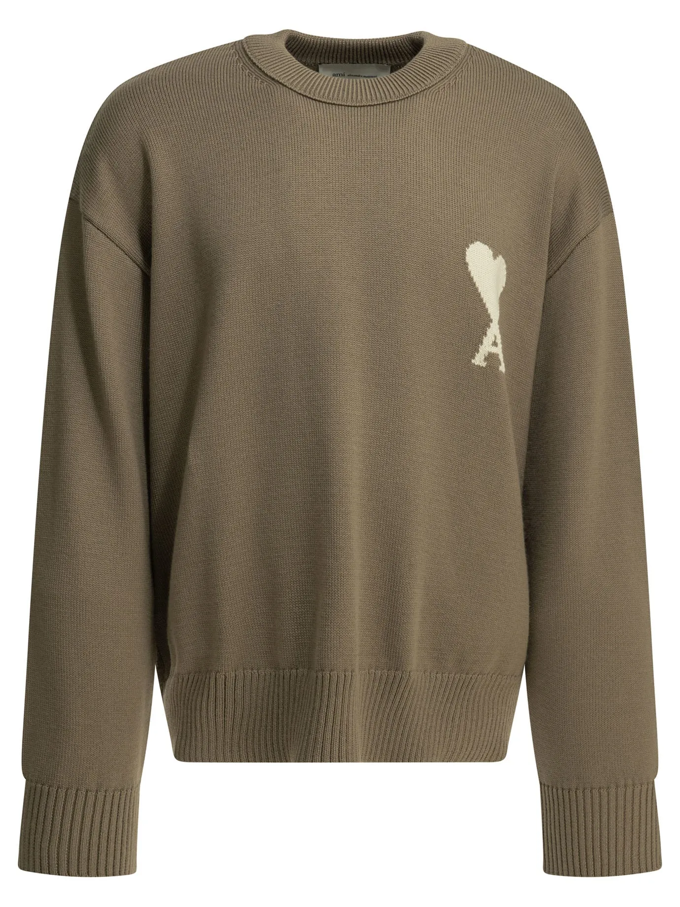 Wool-Blend Crew-Neck Sweater Knitwear Beige sold by Wanan Luxury