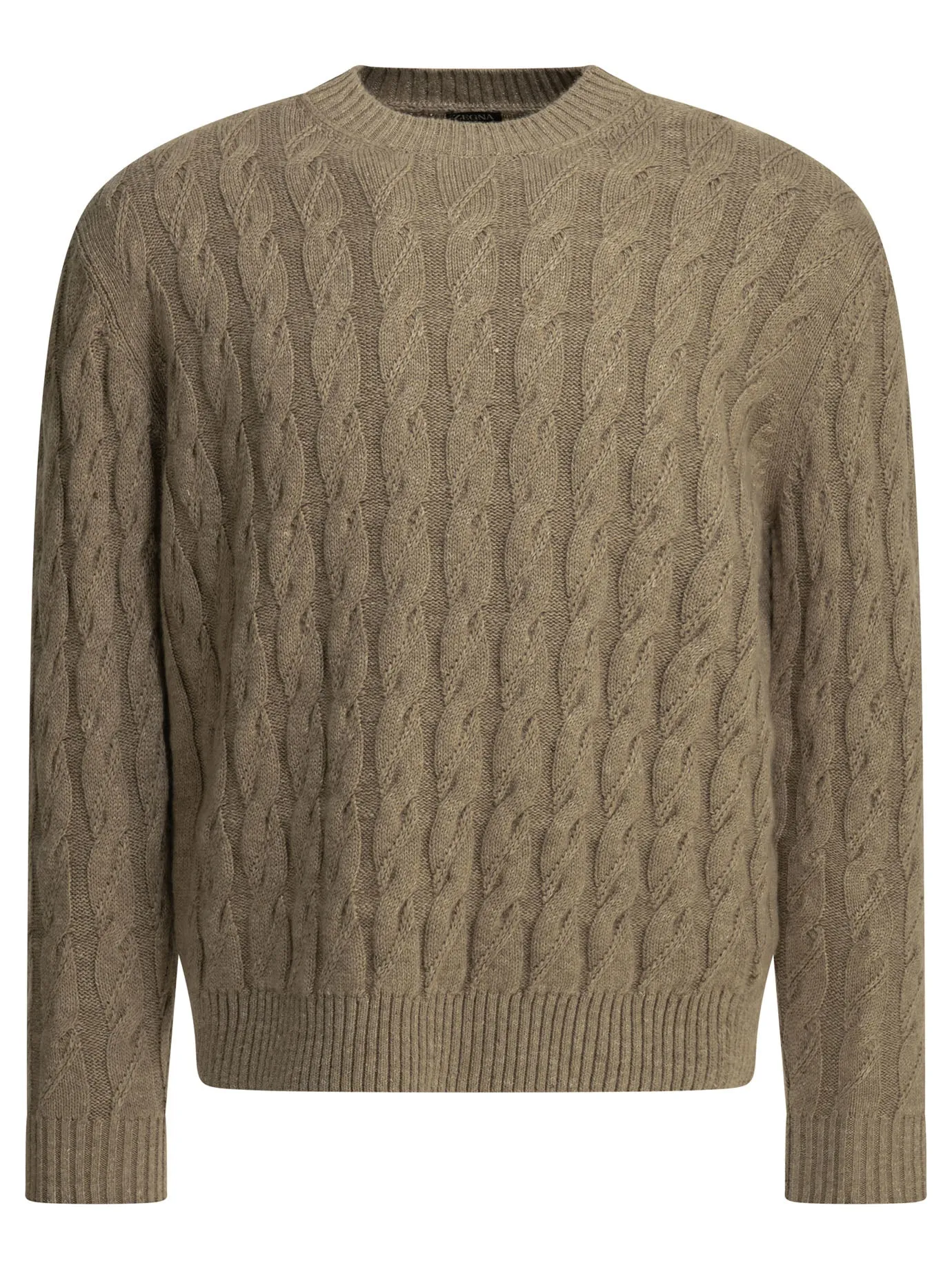 Crew-Neck Sweater Knitwear Beige sold by Wanan Luxury