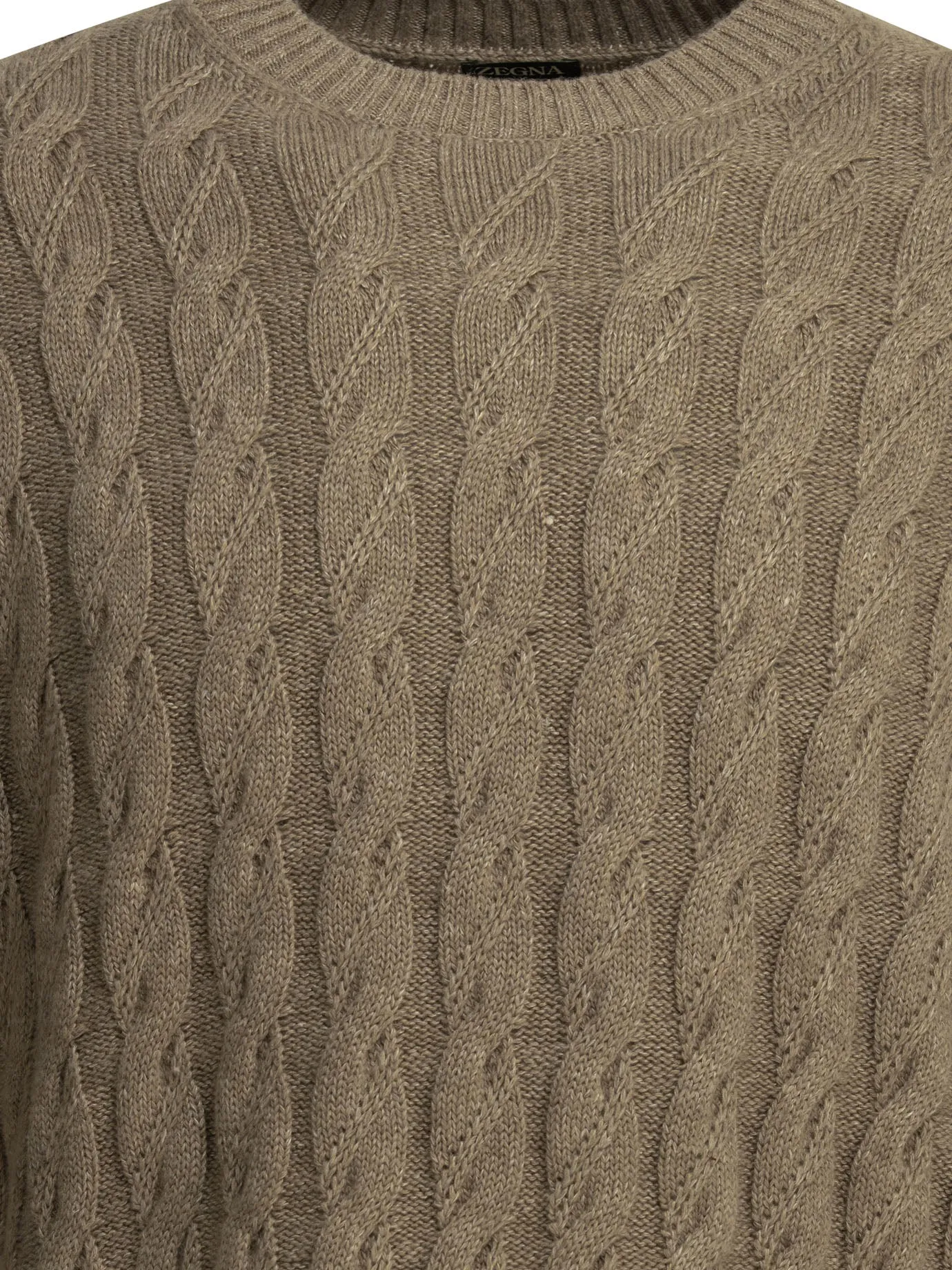 Crew-Neck Sweater Knitwear Beige sold by Wanan Luxury product image thumbnail 3