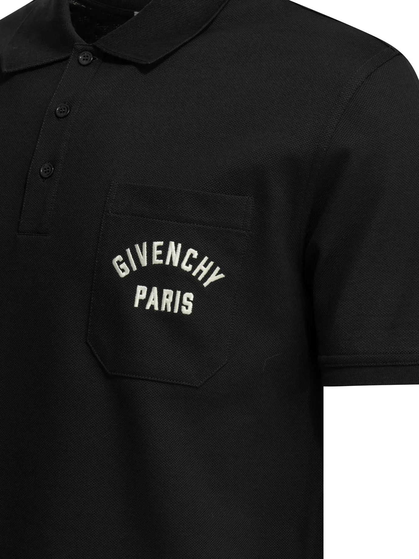 Polo Shirt With Buttons And Logo Polo Shirts Blue sold by Wanan Luxury product image thumbnail 4