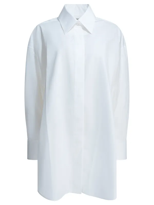 Casual Asymmetrical Shirt Shirts White made by Givenchy