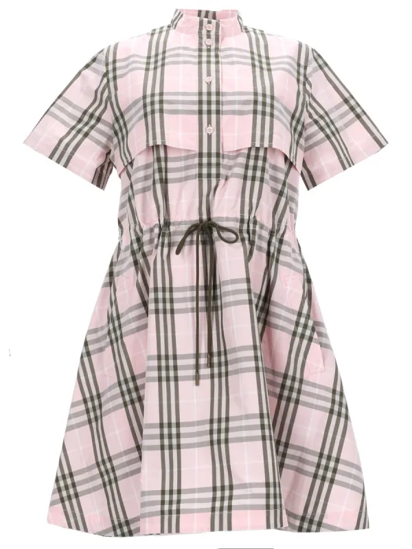 Cotton "Check" Dress sold by Wanan Luxury