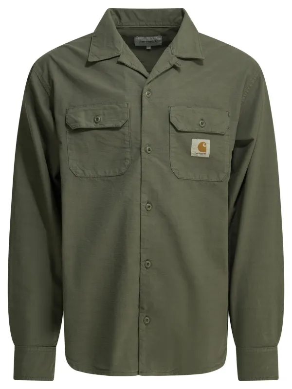 L/S Kelsey Shirts Green made by Carhartt WIP