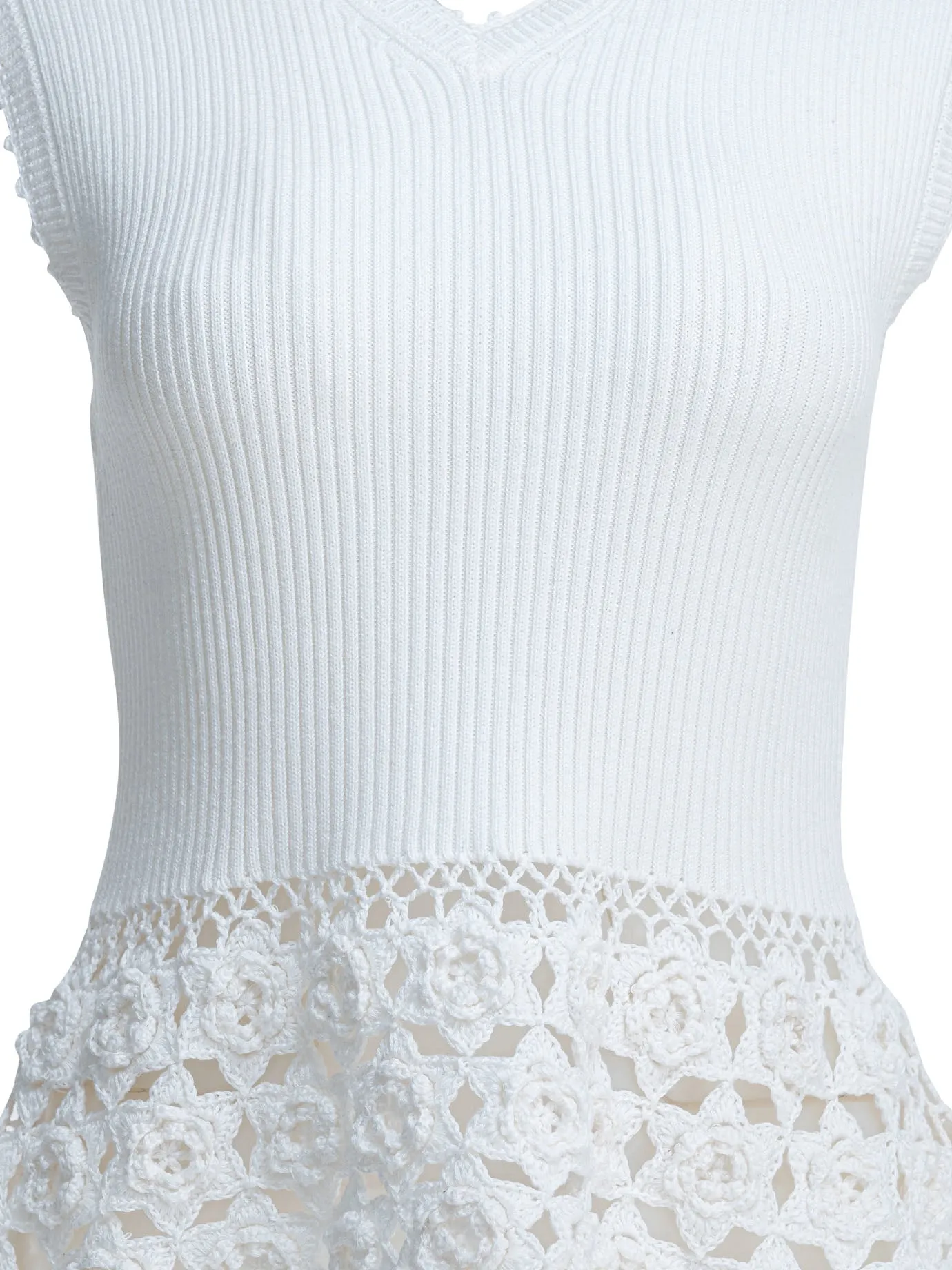 Knitted Worked Vest Knitwear White sold by Wanan Luxury product image thumbnail 3