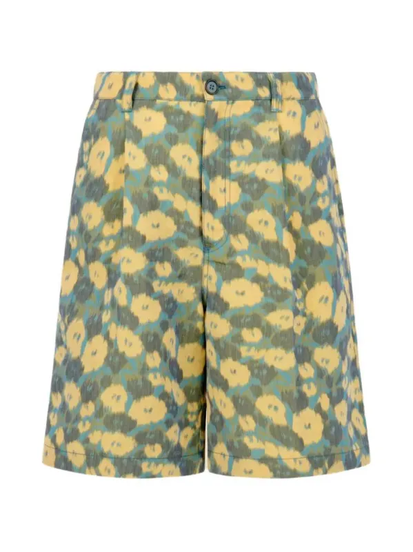 Floral Pleated Shorts made by Marni