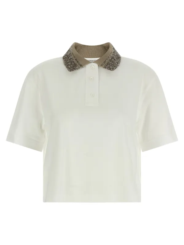 Embroidery Shirt Polo White sold by Wanan Luxury
