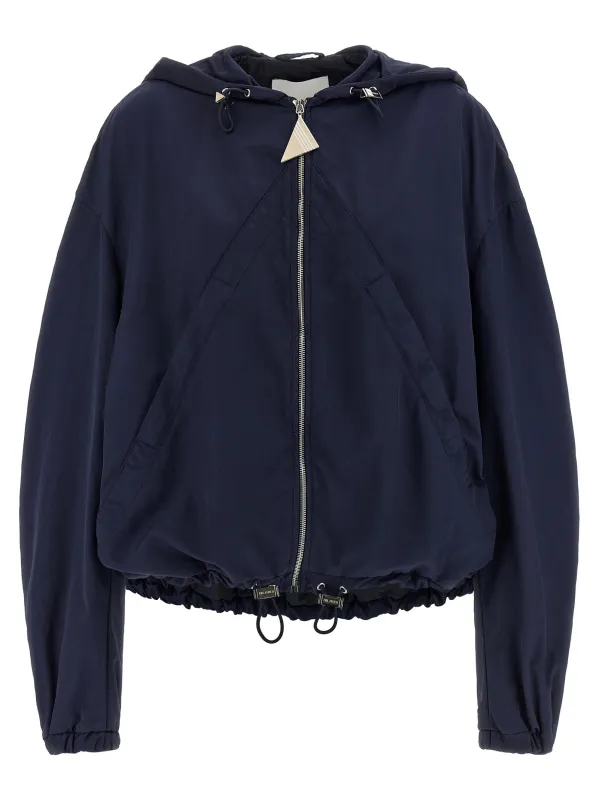 Hooded Bomber Jacket Puffer Jackets Blue sold by Wanan Luxury