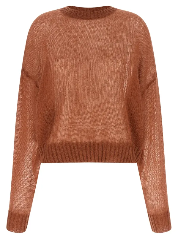 Mohair Sweater Sweaters And Cardigans Brown made by Brunello Cucinelli