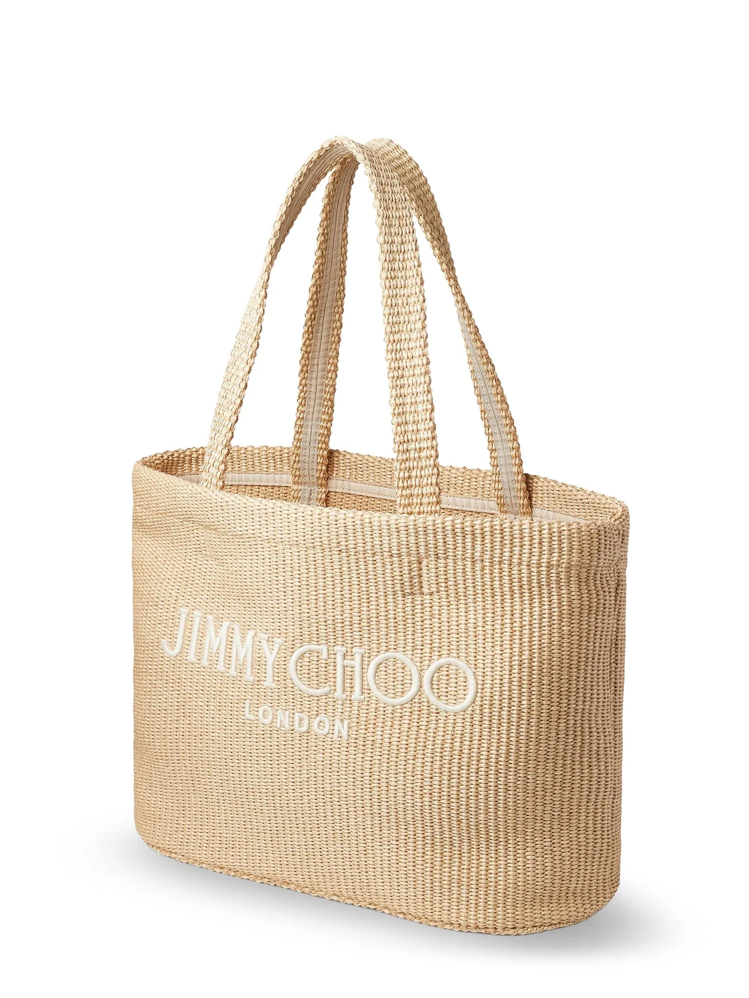 Raffia Shopping Bag With Lettering Logo On The Front sold by Wanan Luxury product image thumbnail 3