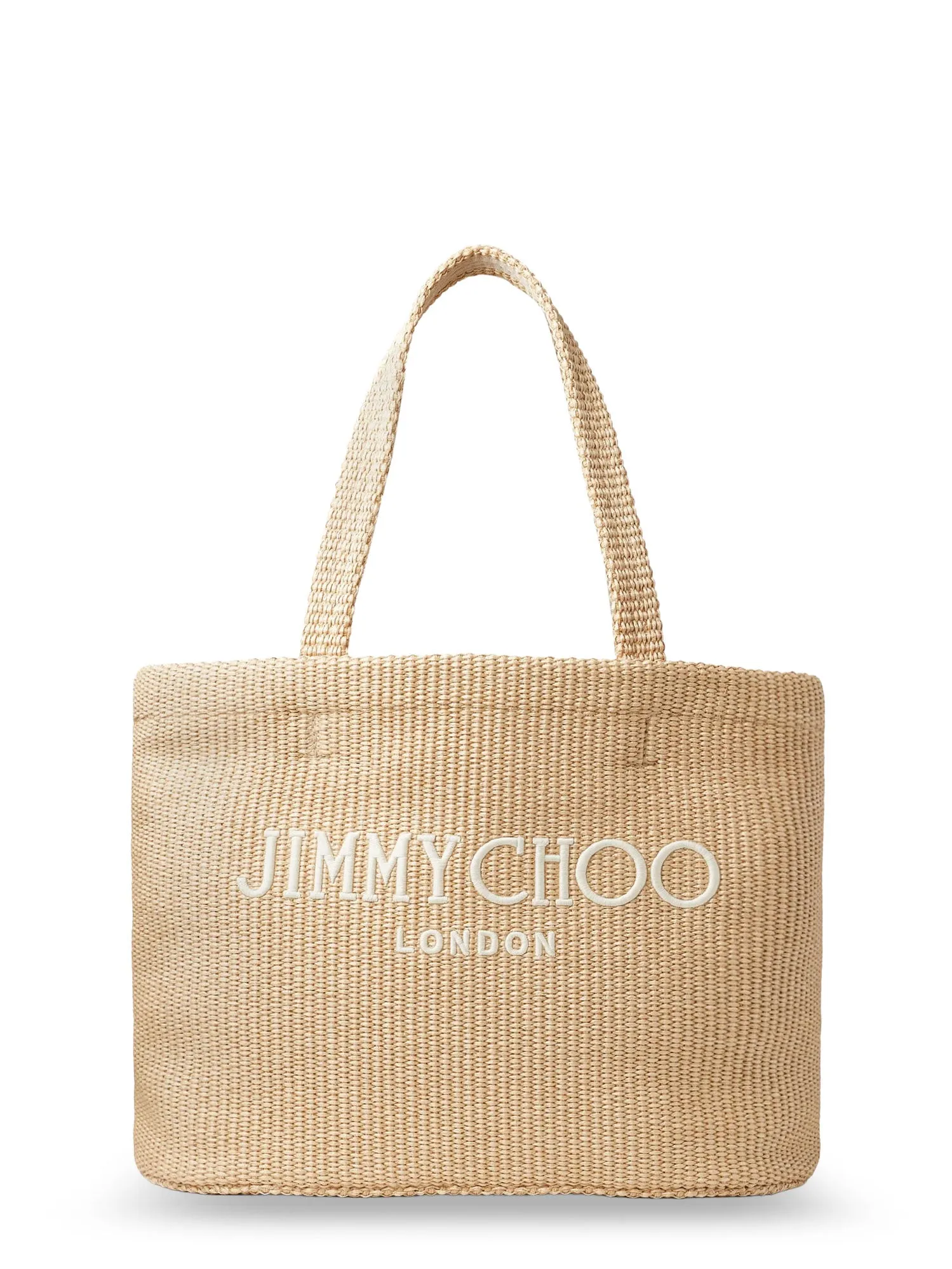 Raffia Shopping Bag With Lettering Logo On The Front sold by Wanan Luxury
