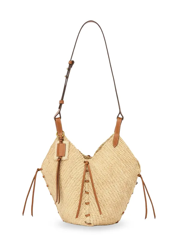 Losange Raffia Shoulder Bag sold by Wanan Luxury