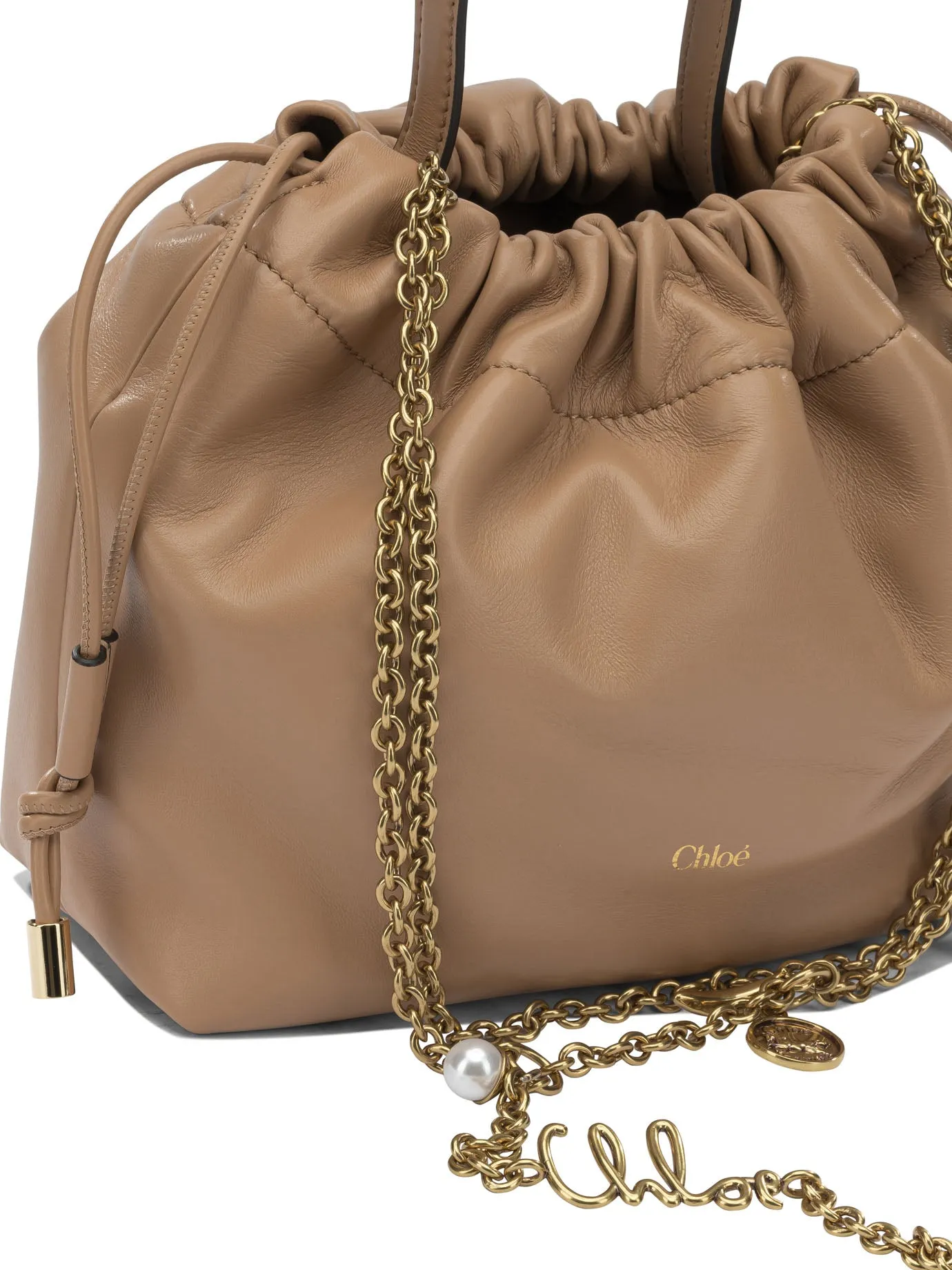 Chloé Icons Shoulder Bags Beige sold by Wanan Luxury product image thumbnail 4