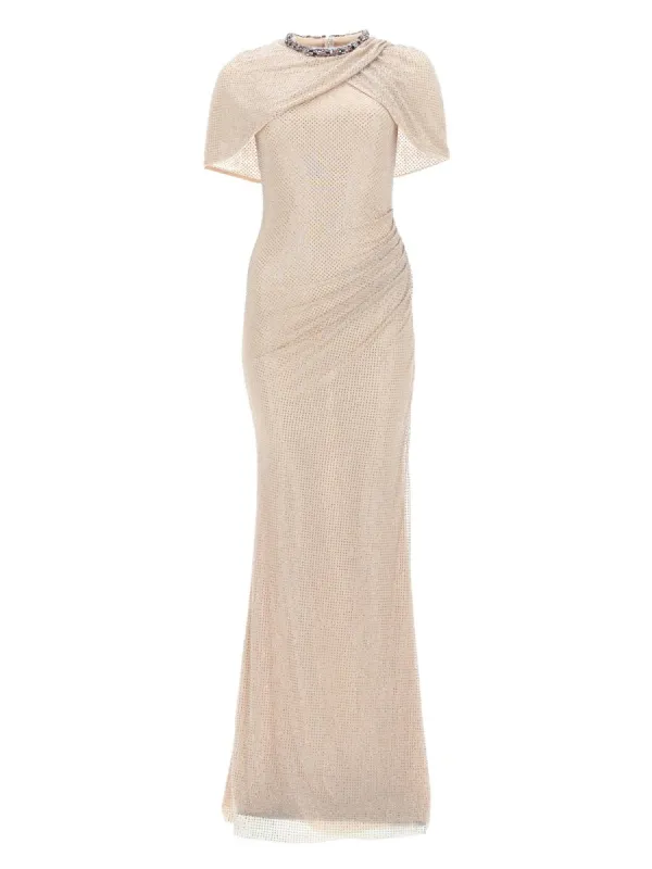 Long Dress With Crystals made by Self-Portrait