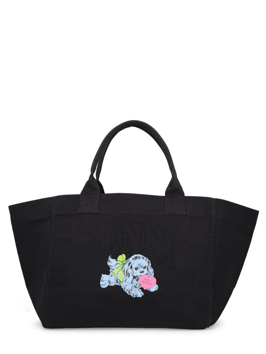 "Puppy" Tote Bag Xxl sold by Wanan Luxury