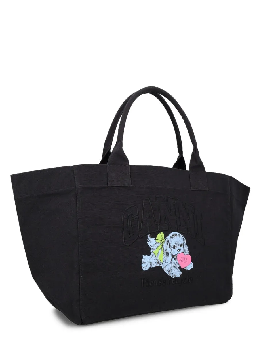 "Puppy" Tote Bag Xxl sold by Wanan Luxury product image thumbnail 2