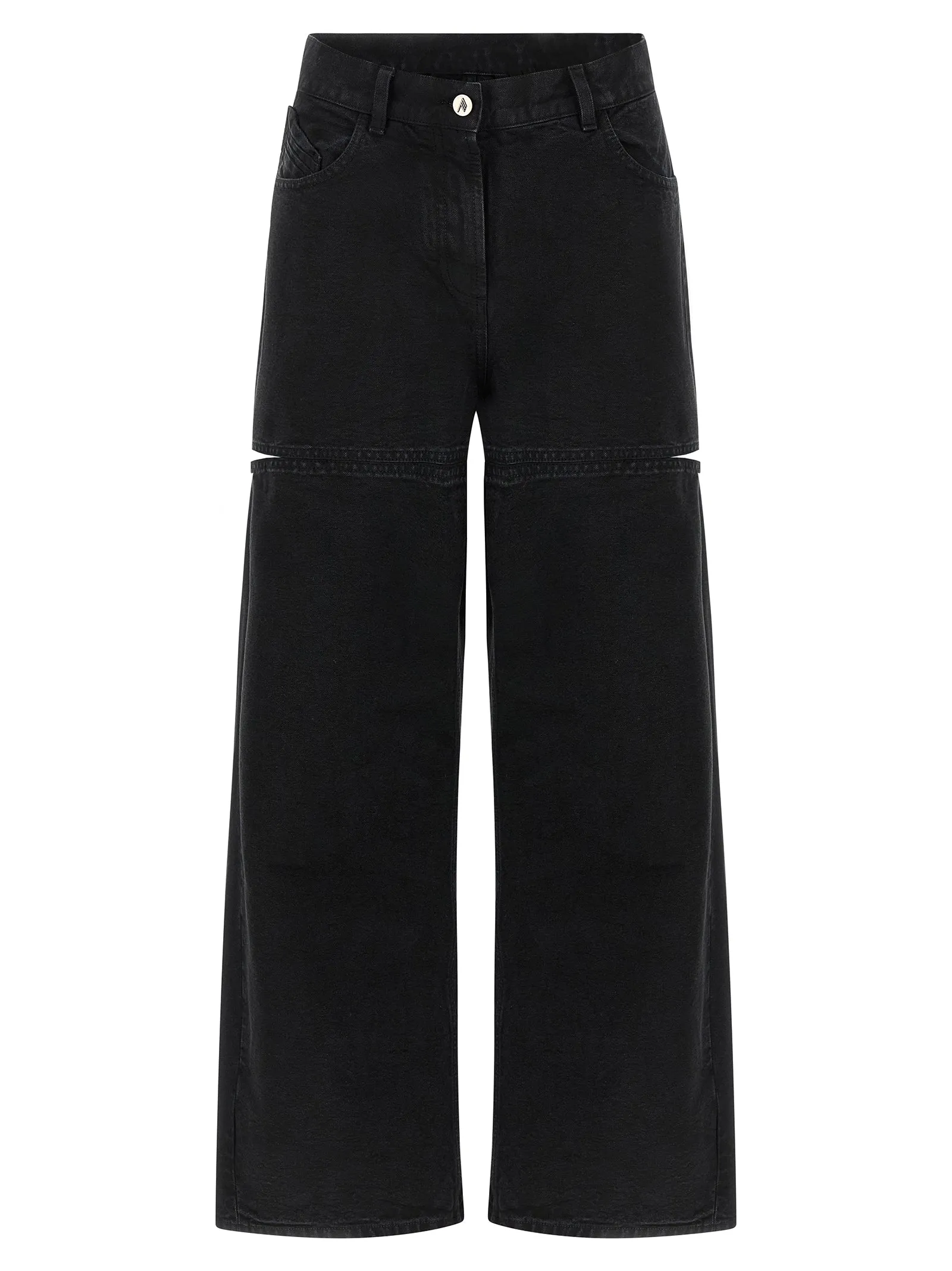 Cut-Out Jeans Black sold by Wanan Luxury