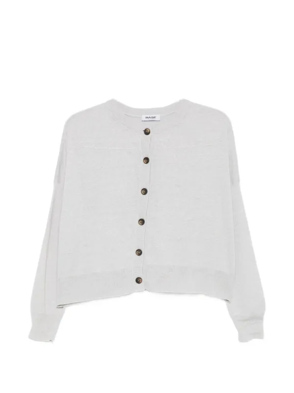 Linen And Cotton Blend Cardigan made by BASE Compression