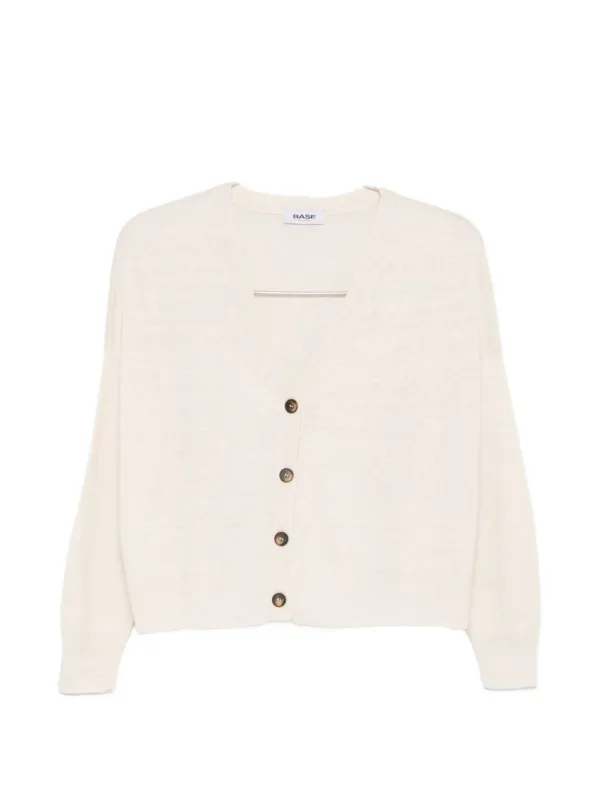 Linen And Cotton Blend Cardigan made by BASE Compression