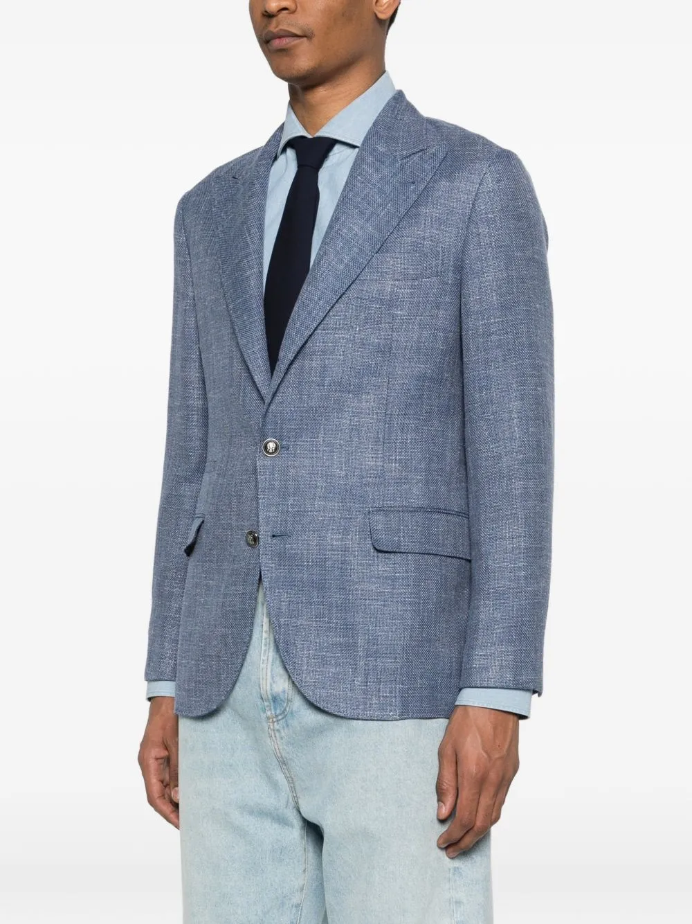 Wool Blend Single-Breasted Jacket sold by Wanan Luxury product image thumbnail 4