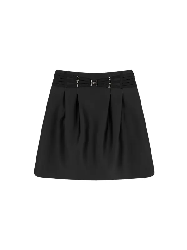 Satin Mini Skirt made by Wanan Luxury