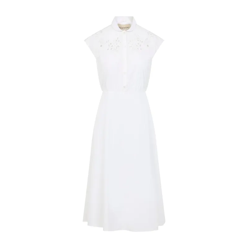 Midi Dresses White made by Valentino