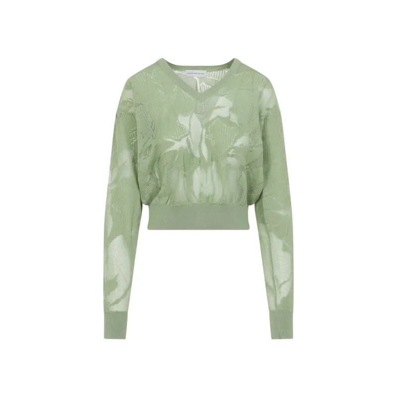 Sweater Green made by Dries Van Noten