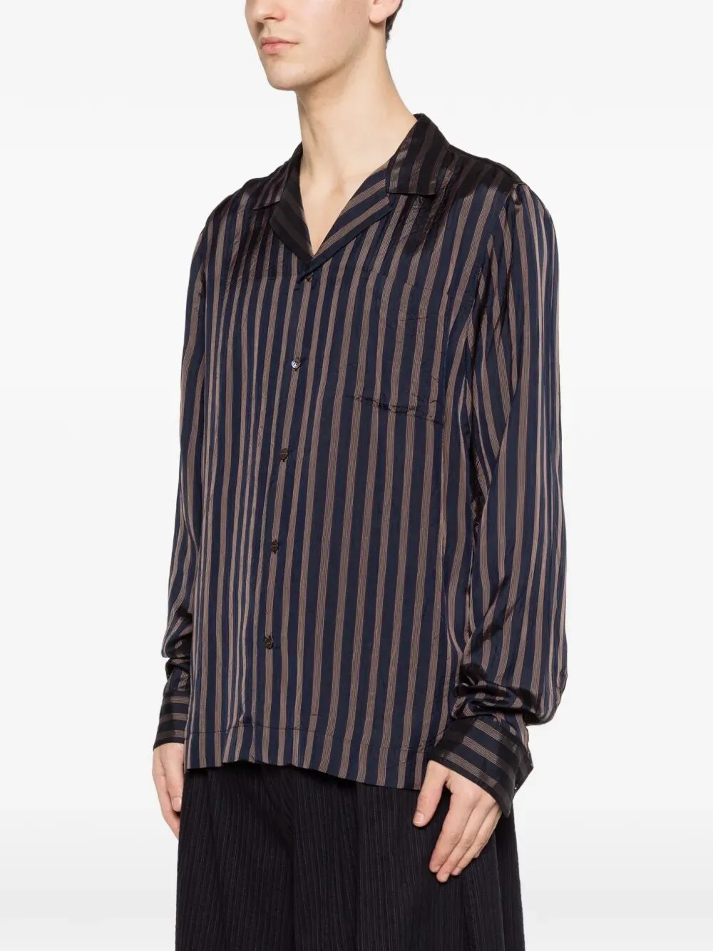 Carly Striped Cupro Shirt sold by Wanan Luxury product image thumbnail 4