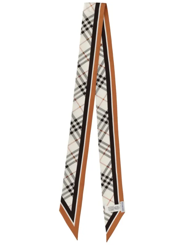 Thin "Check" Scarf made by Burberry