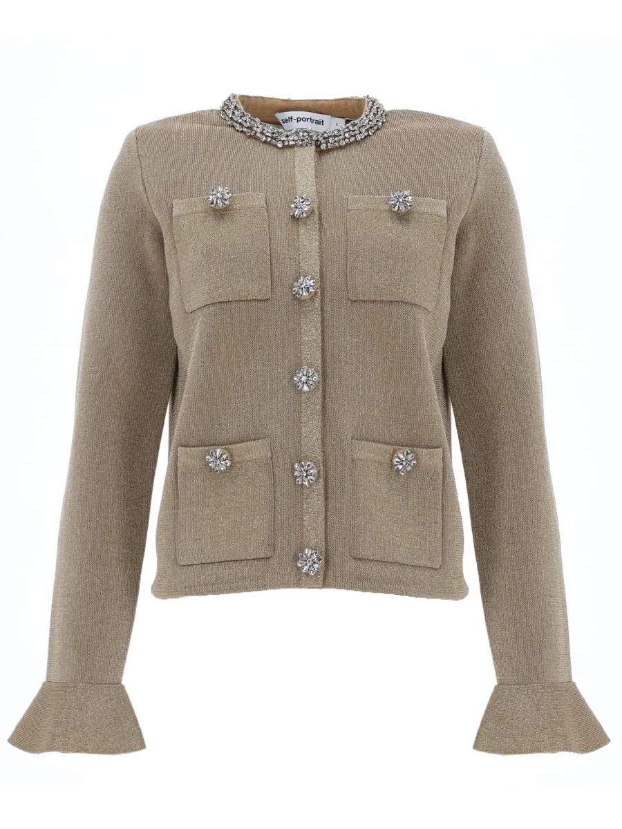 Cardigan With Jewel Buttons sold by Wanan Luxury