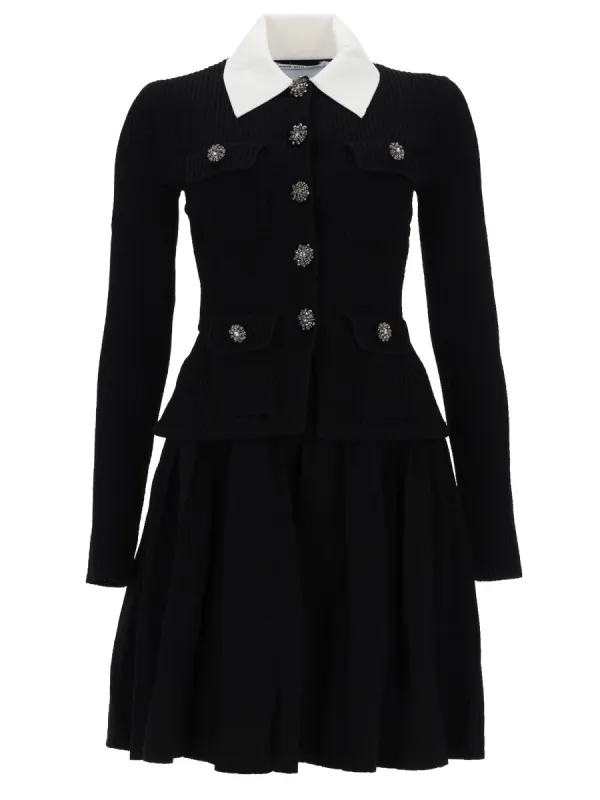 Mini Dress With Contrasting Collar sold by Wanan Luxury