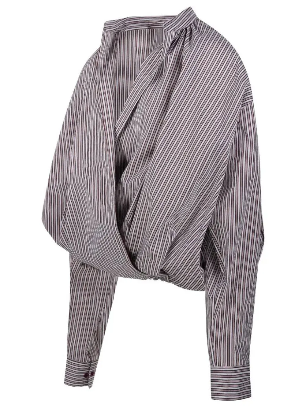 Cenver Silk Blend Striped Blouse sold by Wanan Luxury product image thumbnail 3