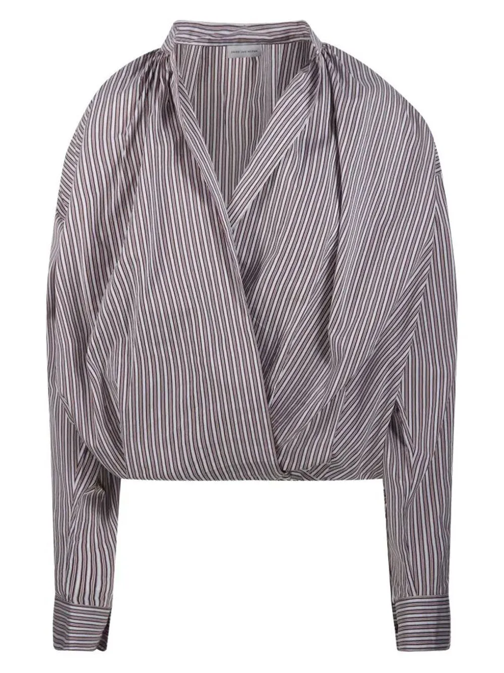 Cenver Silk Blend Striped Blouse sold by Wanan Luxury
