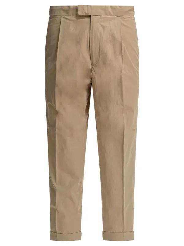 Travel Comfort Trousers Beige made by BEAMS PLUS