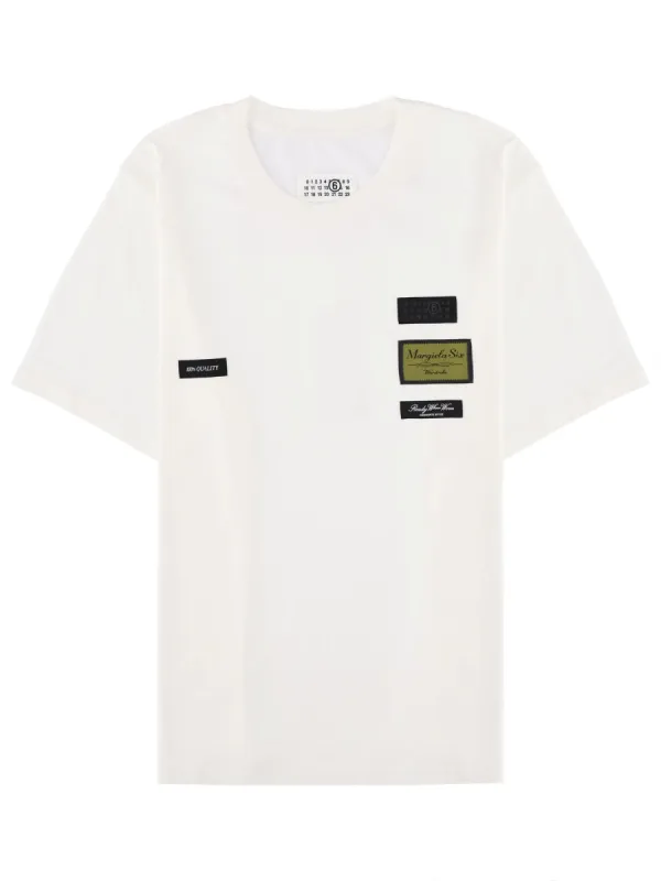 T-Shirt With External Labels made by Wanan Luxury