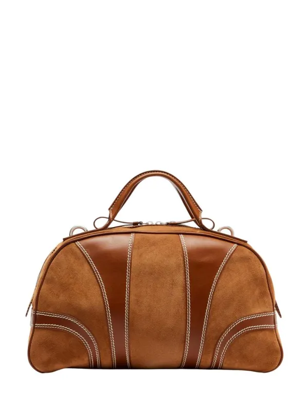 Men`S Brown Travel Bag made by Dries Van Noten