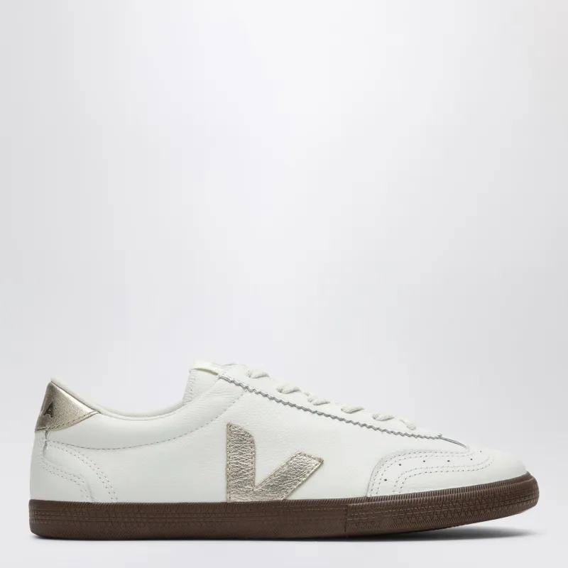 Volley Sneakers In White/Platinum Leather made by Veja