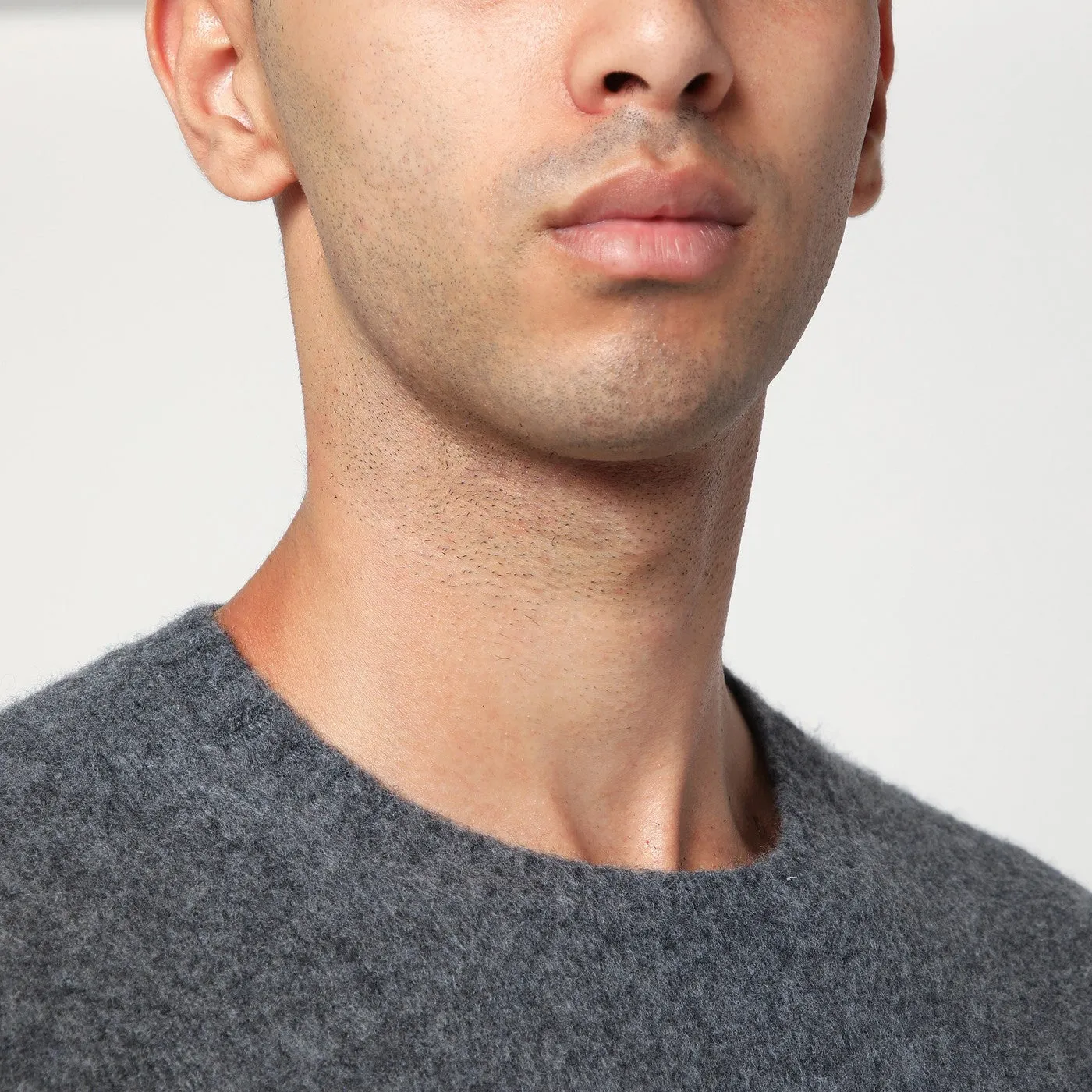 Grey Lambswool Sweater sold by Wanan Luxury product image thumbnail 2
