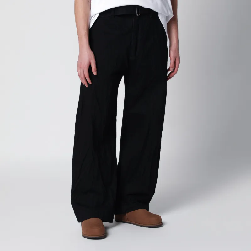 Now Mid-Rise Jeans In Black Cotton Denim made by Studio Nicholson
